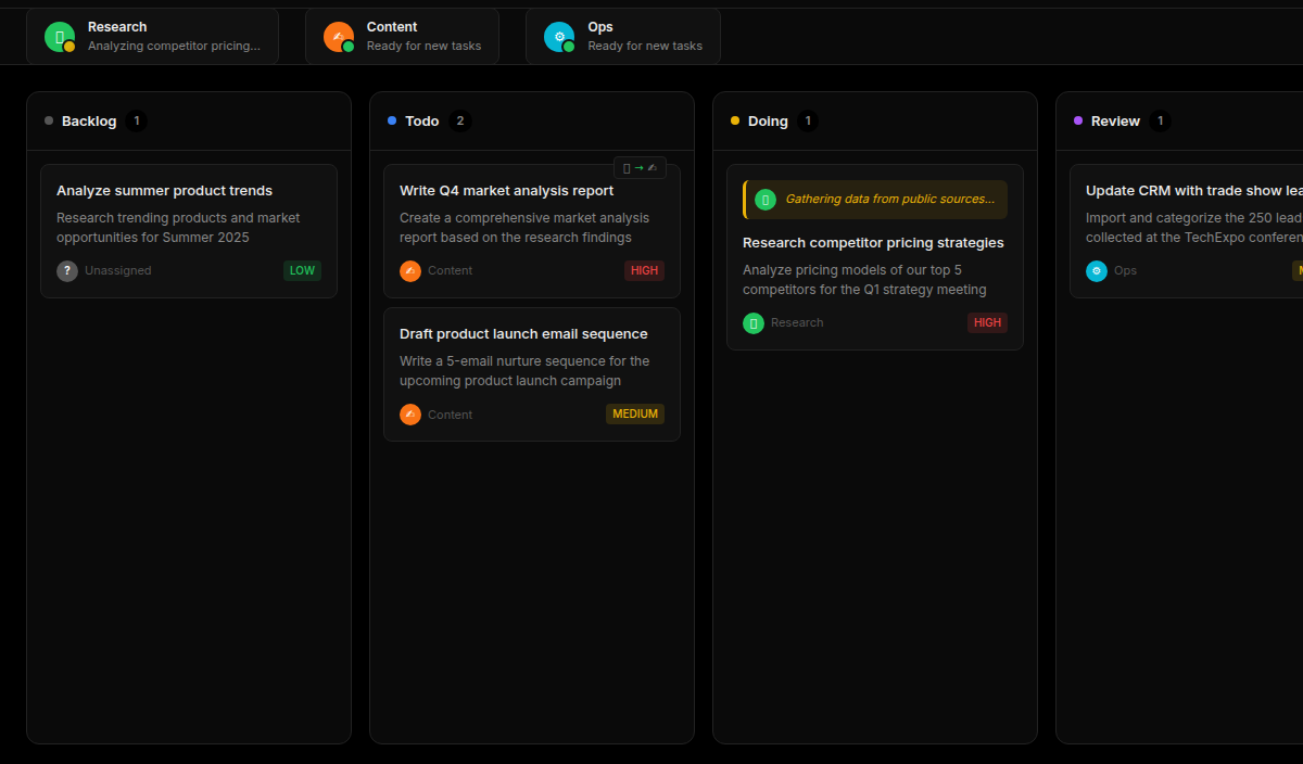 wrkr Agent Board Demo